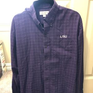 Men’s XL LSU Purple Dress Shirt